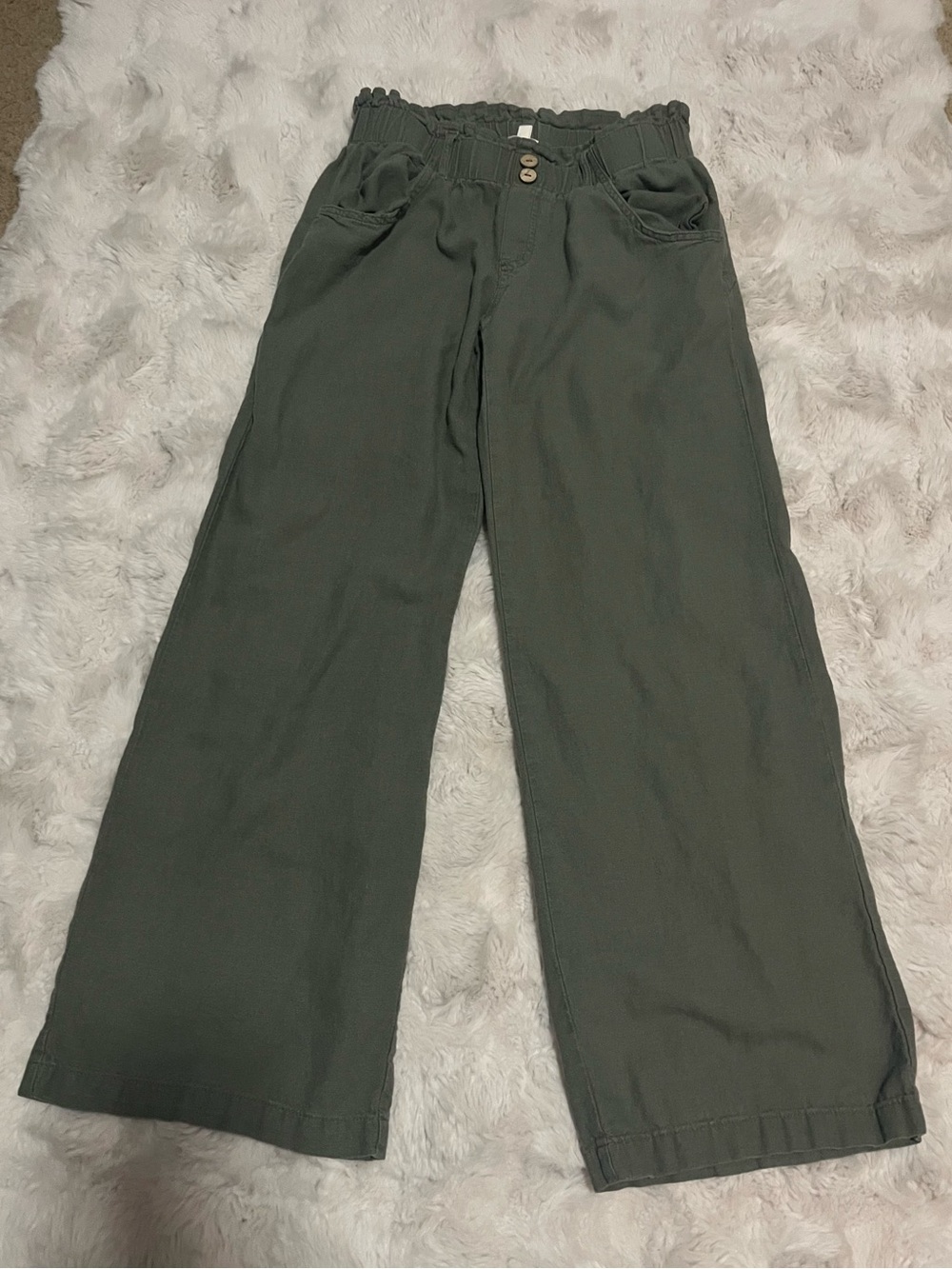 Rewind Gray Wide-Leg Pants ,Size US S.